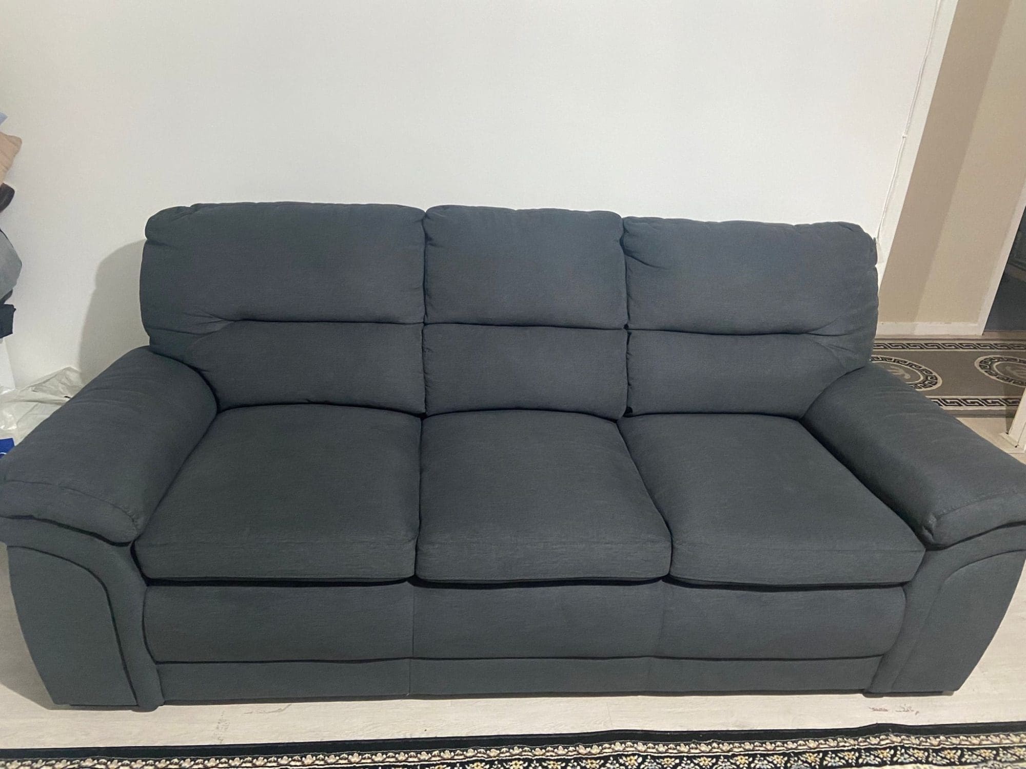DFS Charcoal 3 Seater Sofa