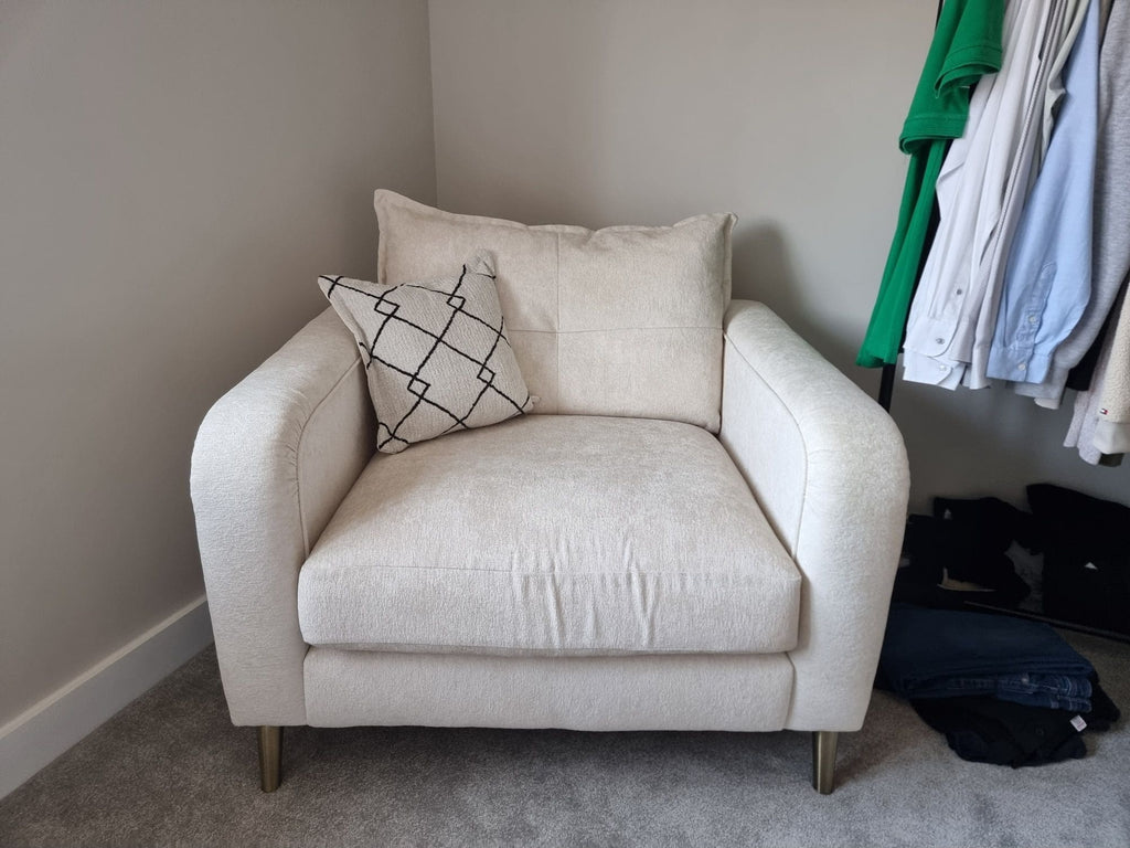 Oak Furnitureland Single Cream Chair
