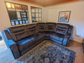 NCF Marble Grey Large Corner Recliner Sofa