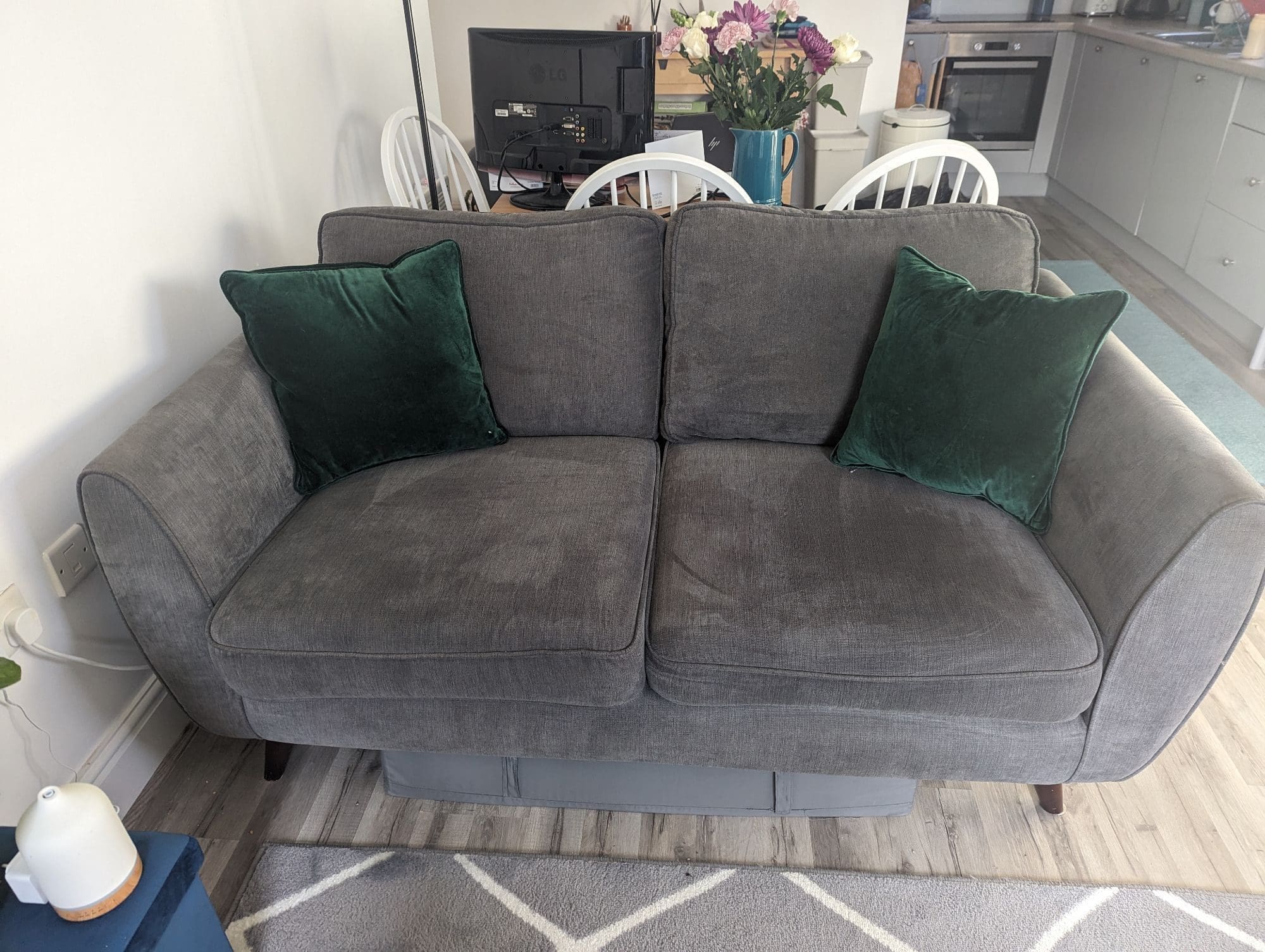 DFS Grey 2 Seater Sofa