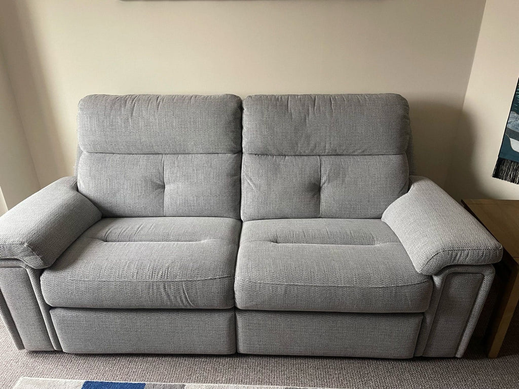 SCS Grey 2 Seater Electric Recliner Sofa