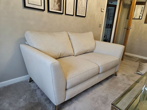 DFS Cream 2 Seater Fabric Sofa