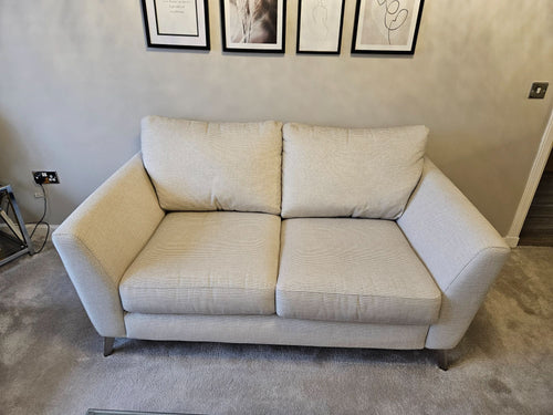 DFS Cream 2 Seater Fabric Sofa