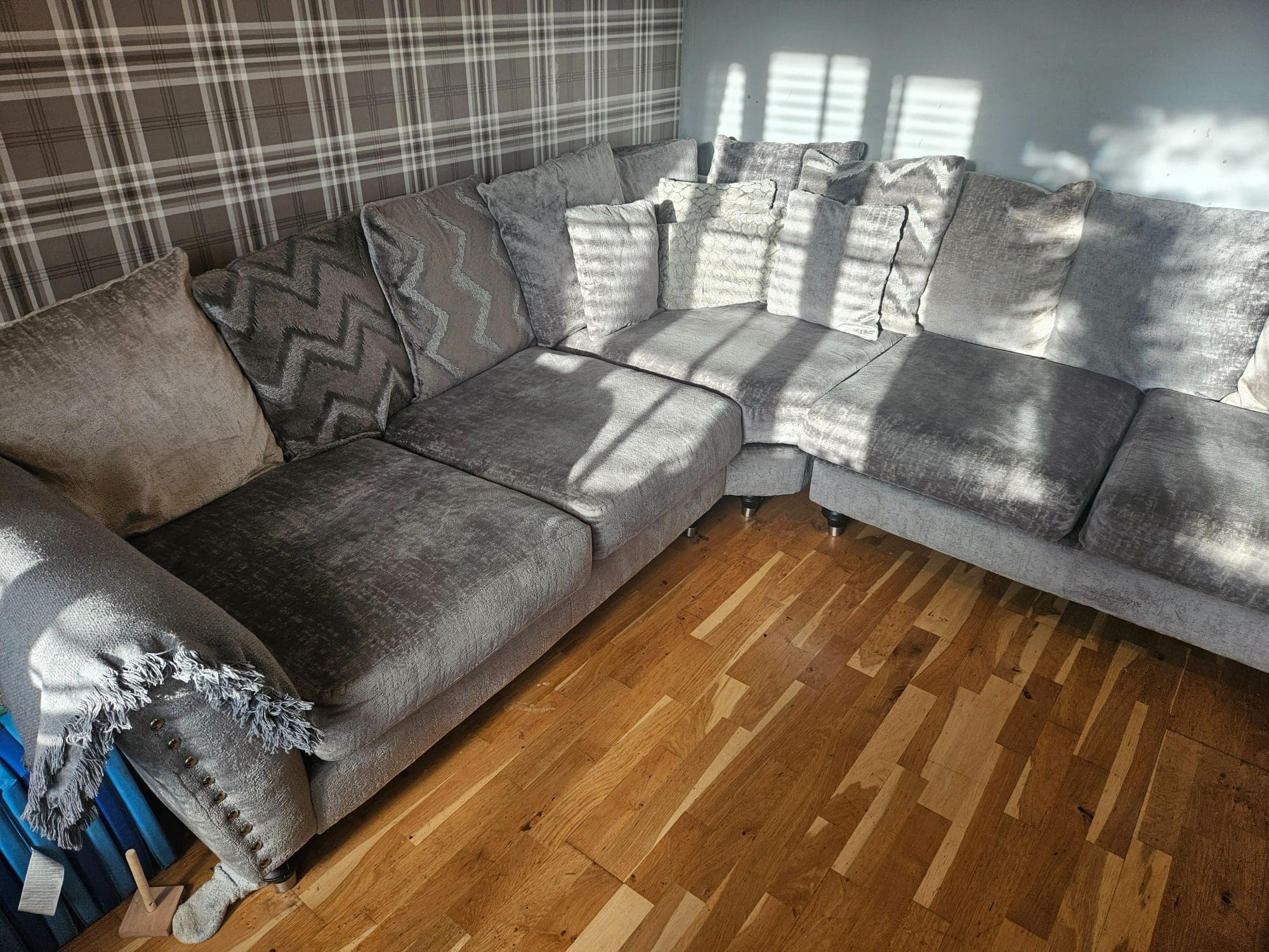 DFS Grey Lawrie Corner Sofa