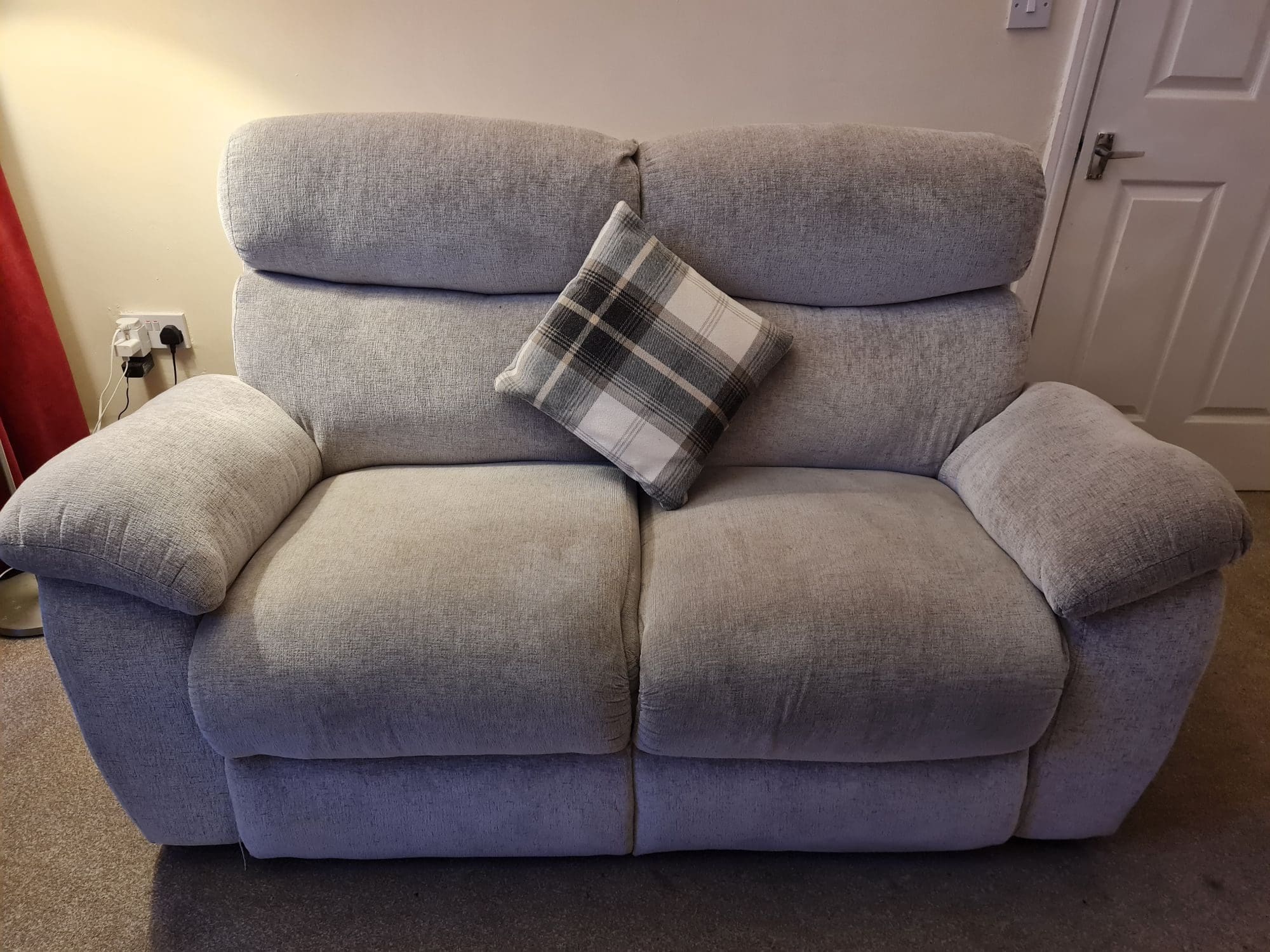 SCS Grey 2 Seater Sofa and Single Chair Set