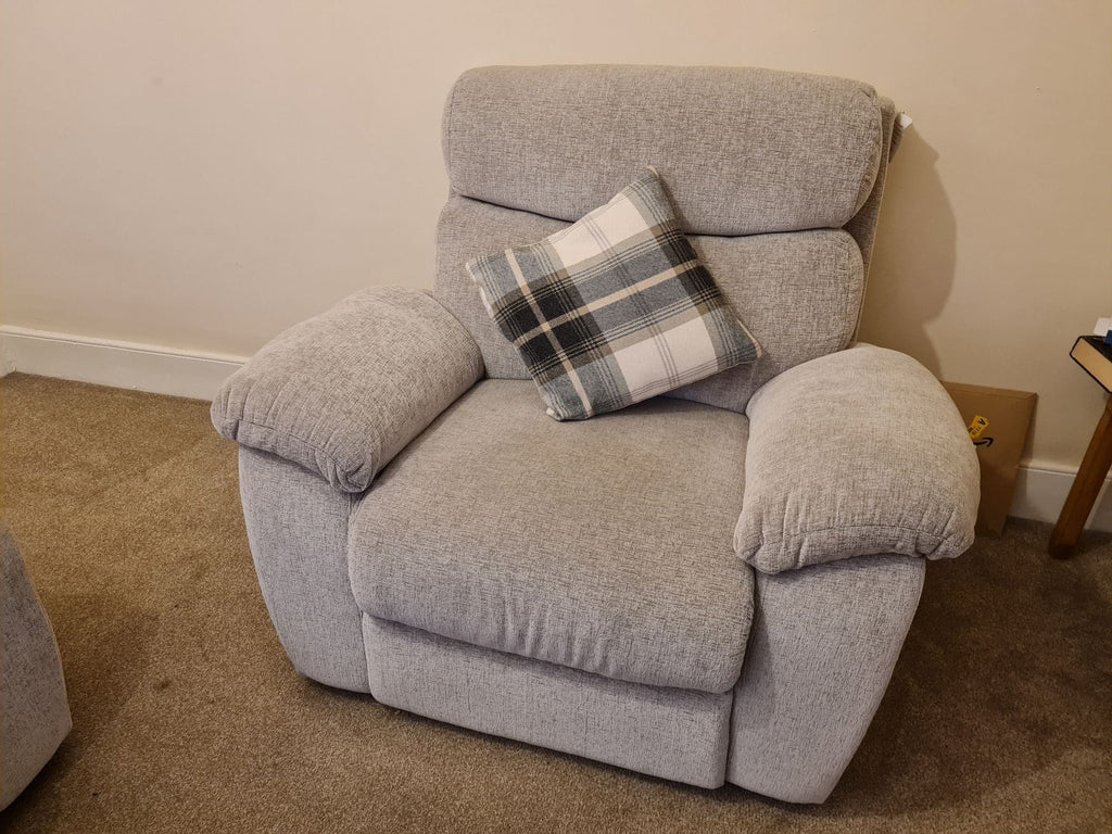 SCS Grey 2 Seater Sofa and Single Chair Set