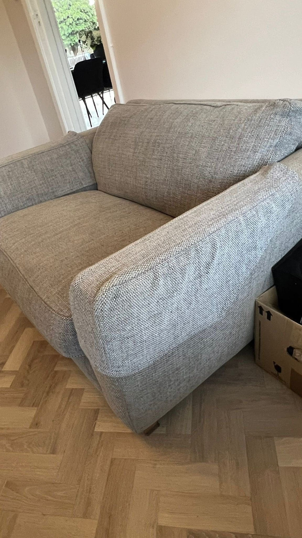 DFS Natural 3 Seater Sofa and Snuggle Chair