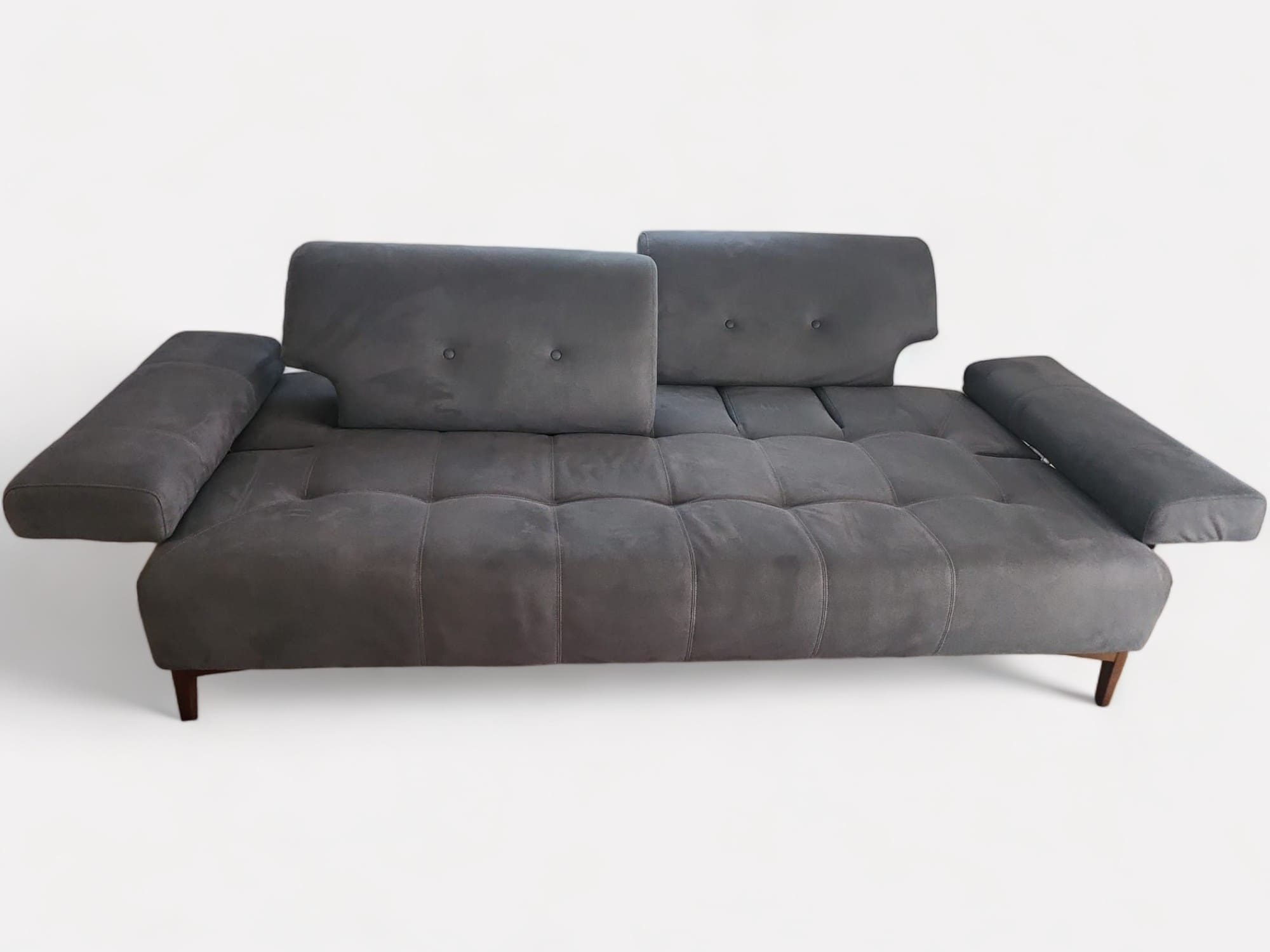 Novia Florida Dark Grey Nubuck 2 Seater Sofa