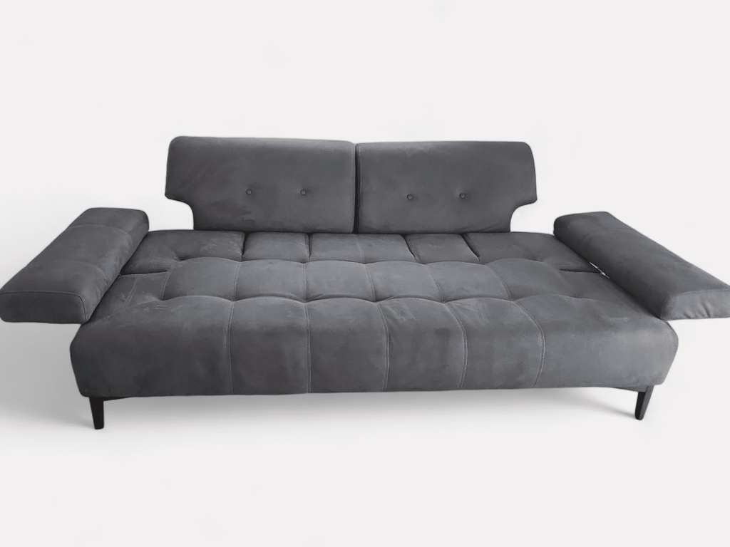 Novia Florida Dark Grey Nubuck 2 Seater Sofa