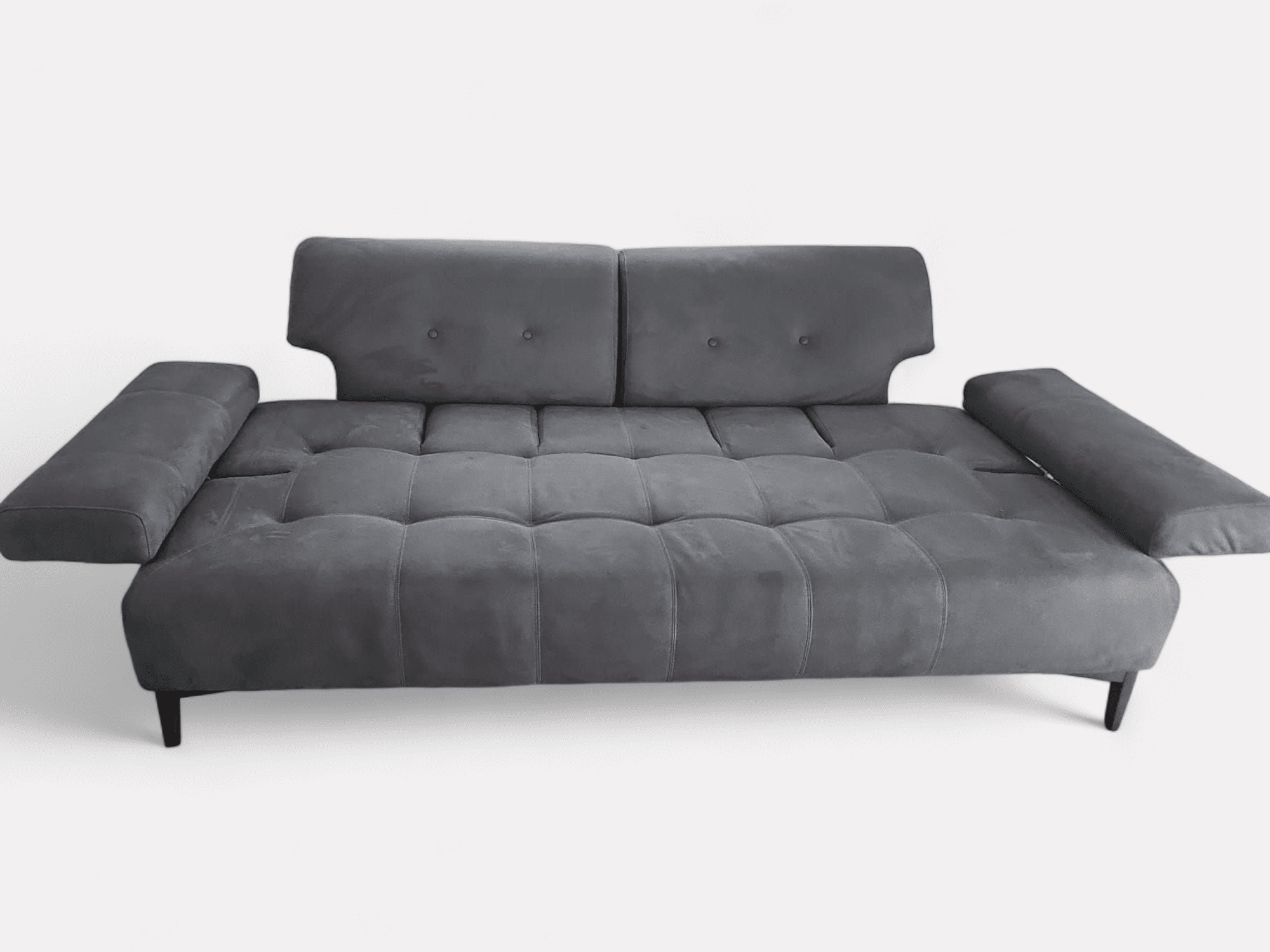 Novia Florida Dark Grey Nubuck 2 Seater Sofa