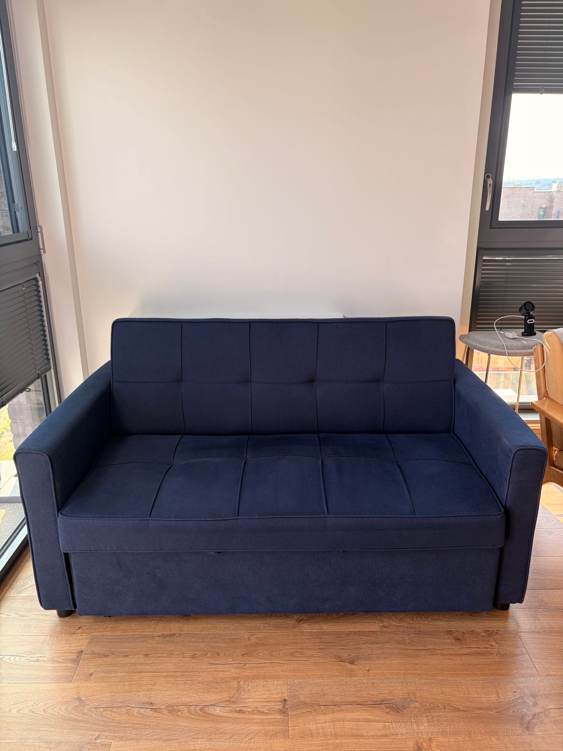 Wayfair Navy 2-Seater Sofa Bed with Pull-Out Bed & Storage