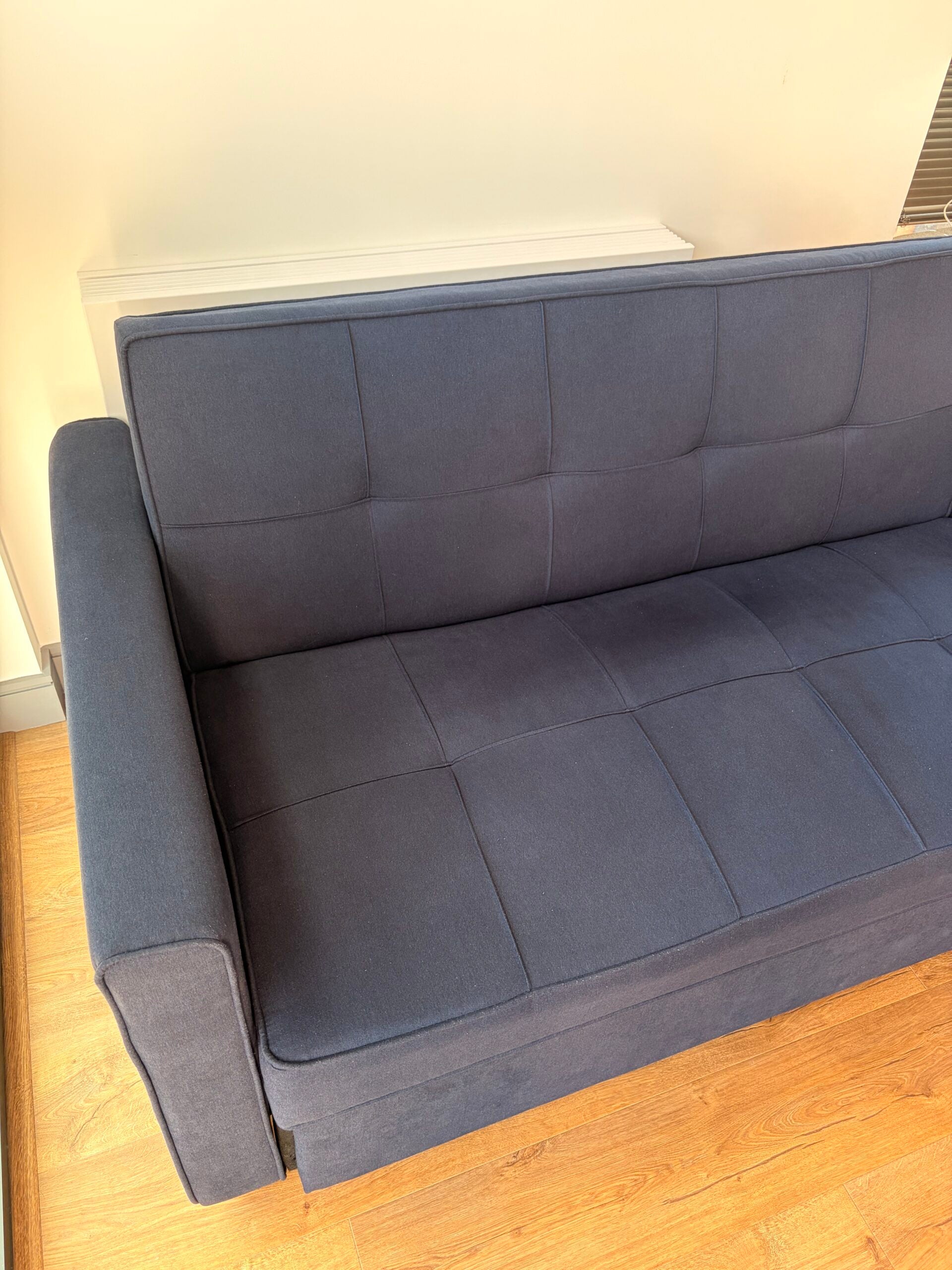 Wayfair Navy 2-Seater Sofa Bed with Pull-Out Bed & Storage