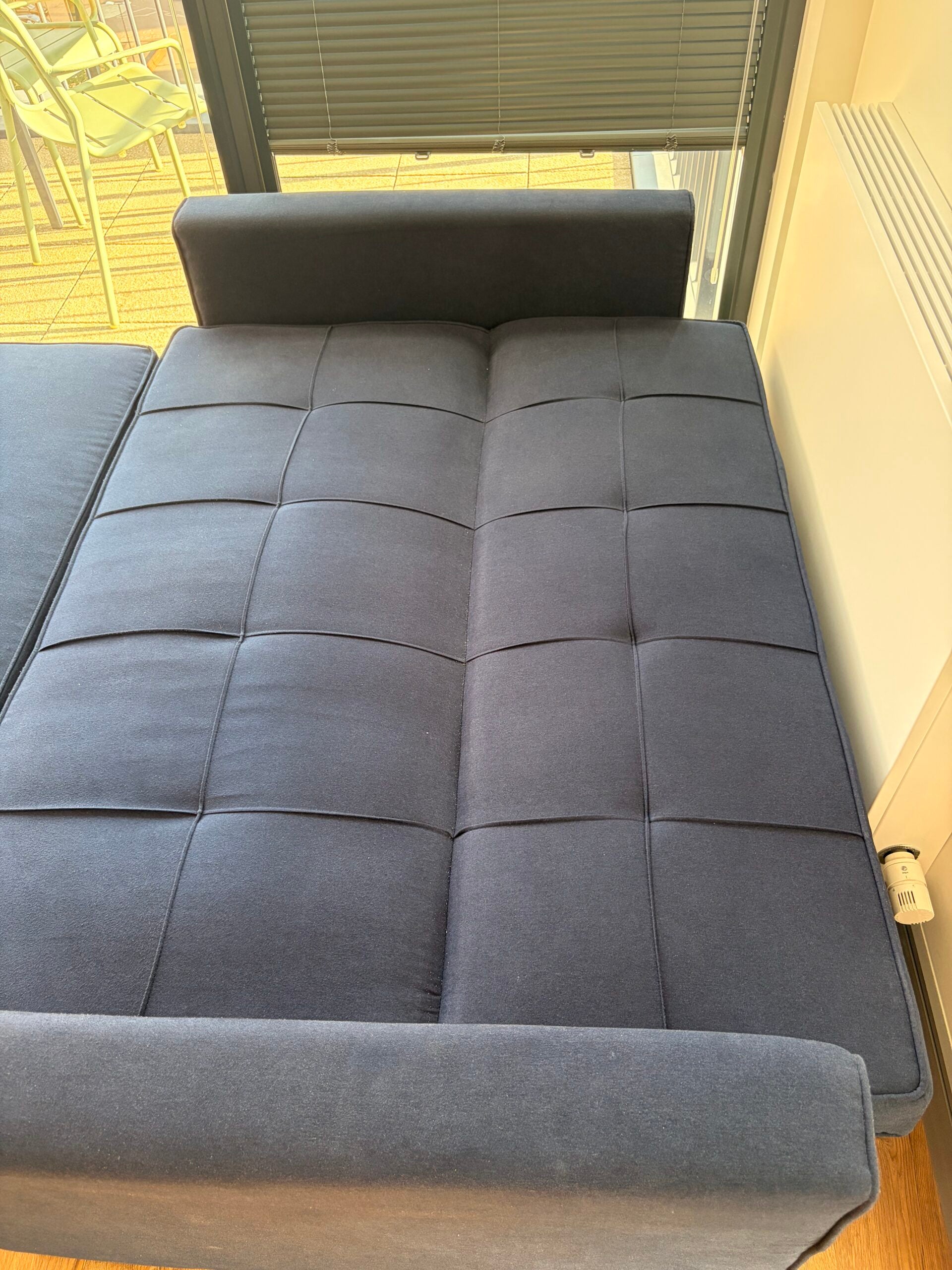 Wayfair Navy 2-Seater Sofa Bed with Pull-Out Bed & Storage
