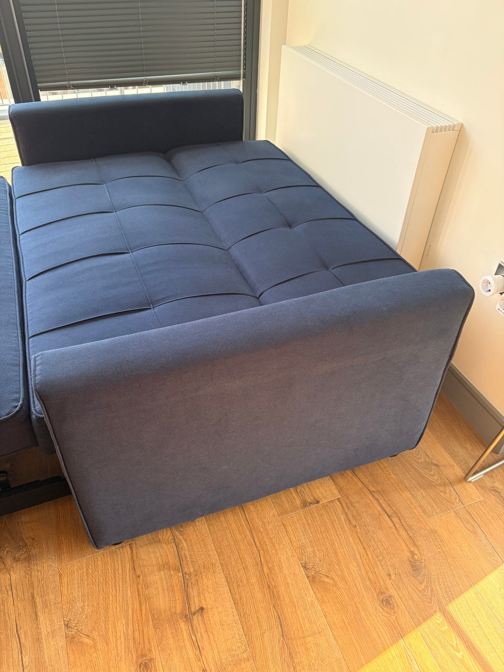 Wayfair Navy 2-Seater Sofa Bed with Pull-Out Bed & Storage