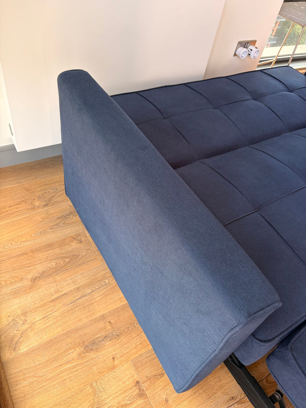 Wayfair Navy 2-Seater Sofa Bed with Pull-Out Bed & Storage