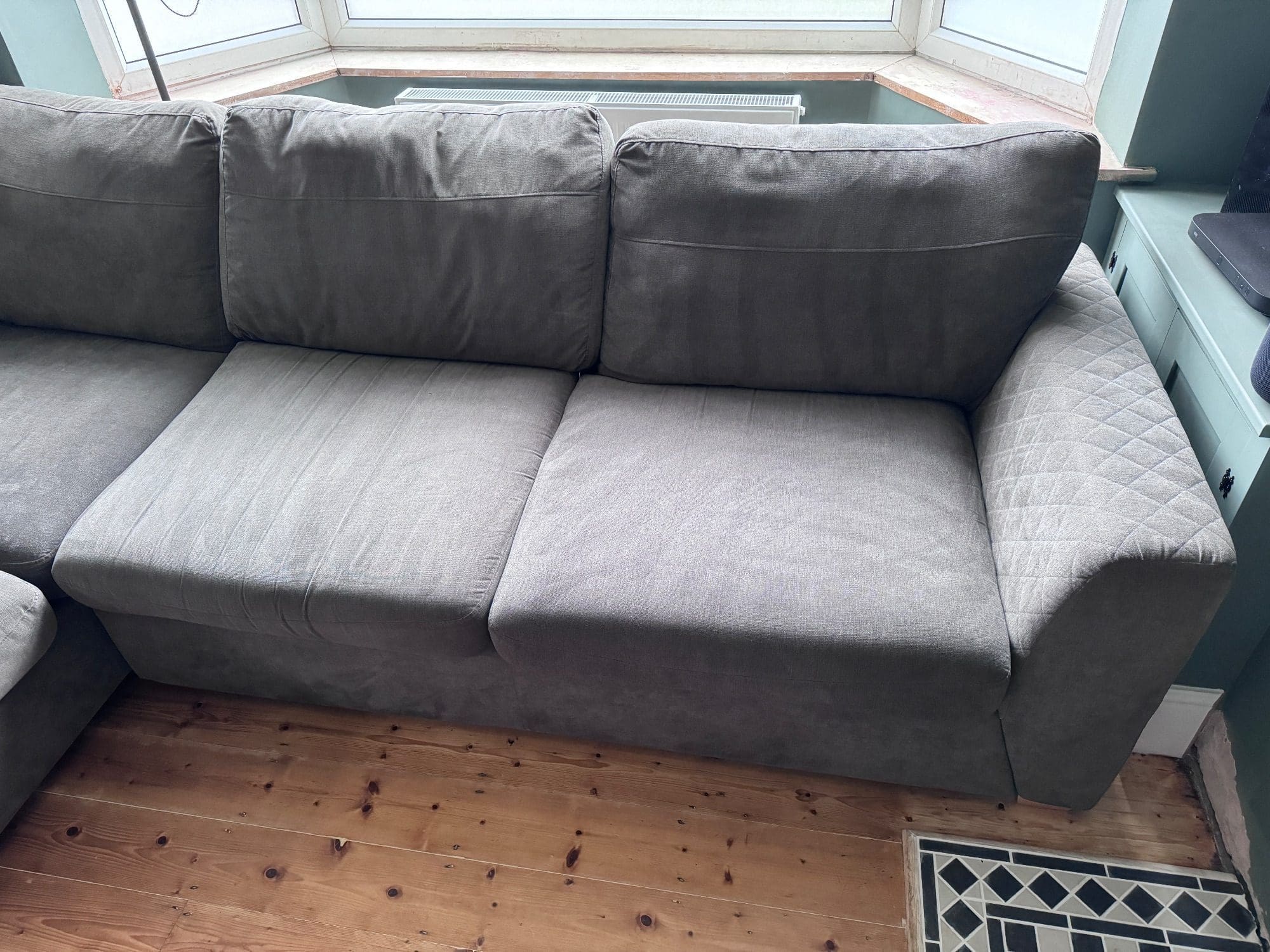 DFS Grey Left Hand Facing L-Shape Corner Sofa
