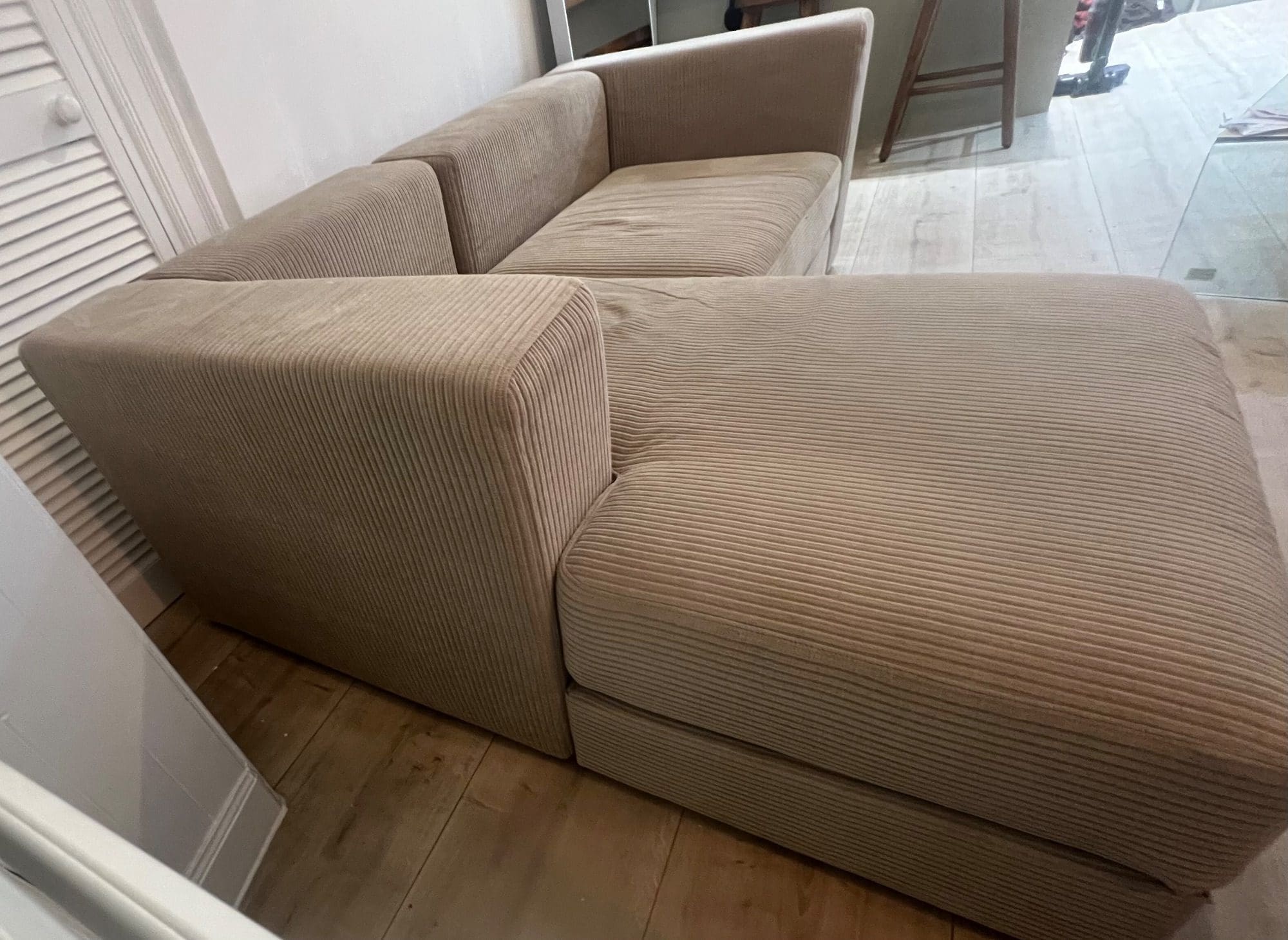 Ikea Oatmeal L-Shape Corner Sofa with Storage