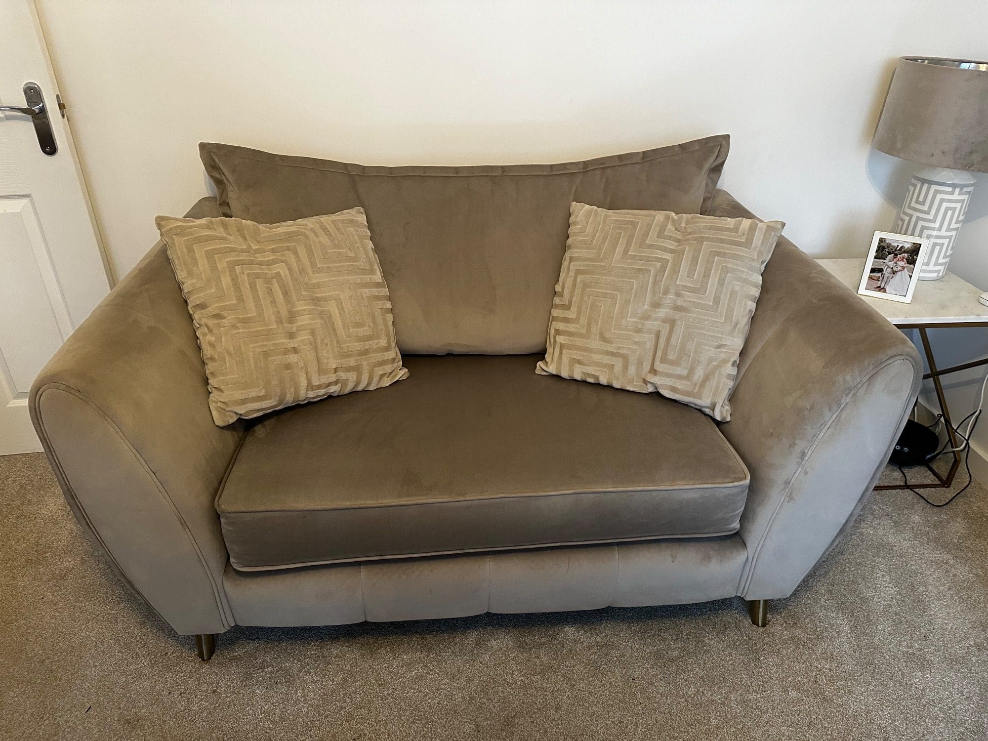 Sofology Grey 2 and 4 Seater Sofa Set with Footstool