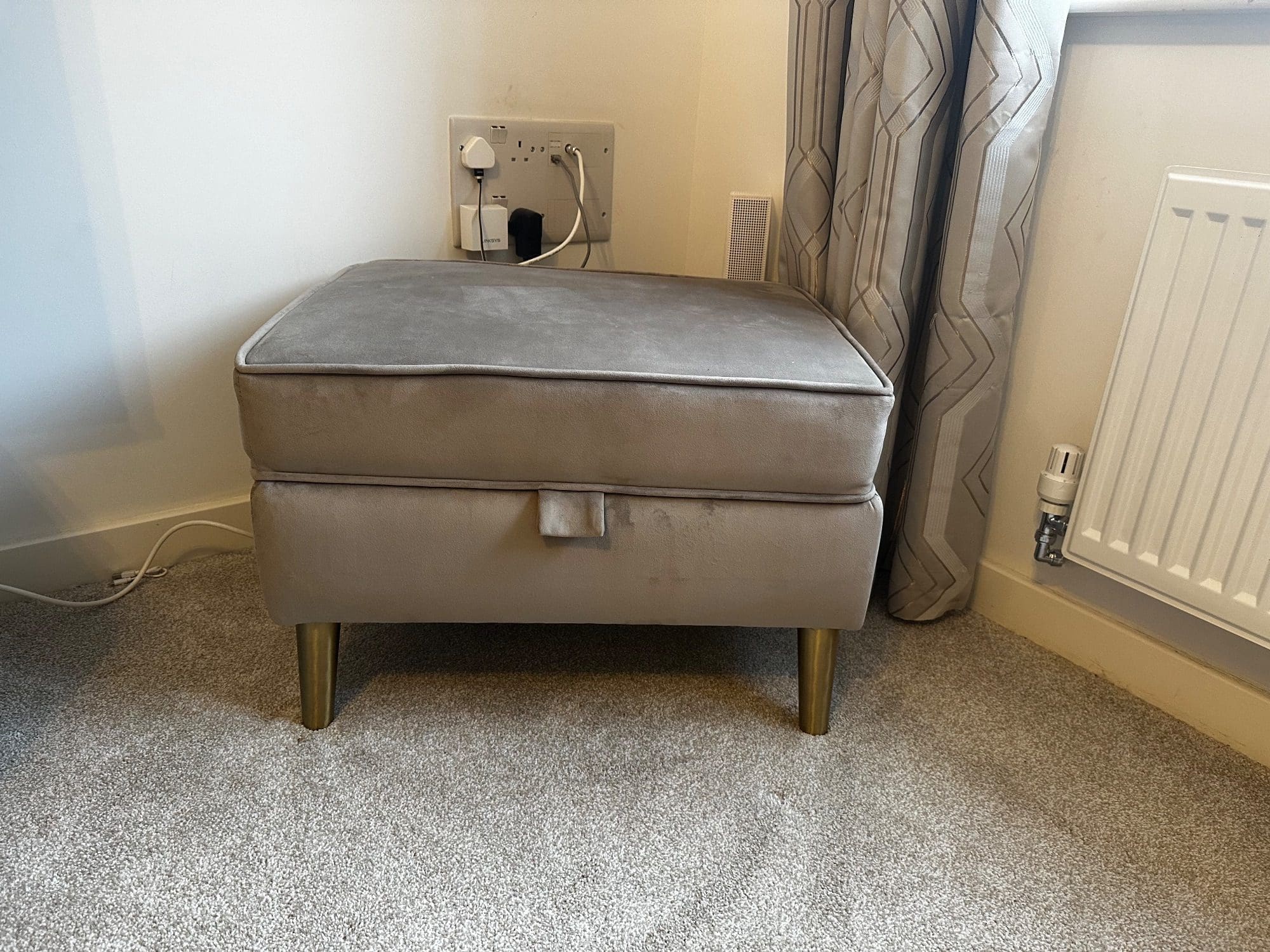 Sofology Grey 2 and 4 Seater Sofa Set with Footstool