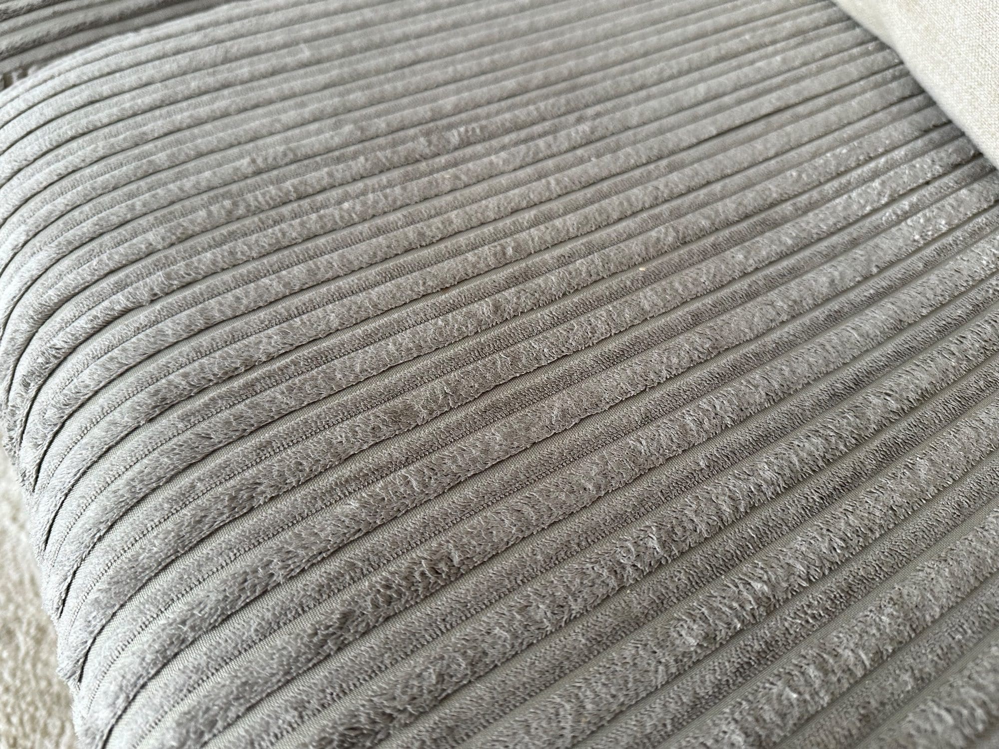 DFS Grey Cord 3 and 2 Seater Sofas