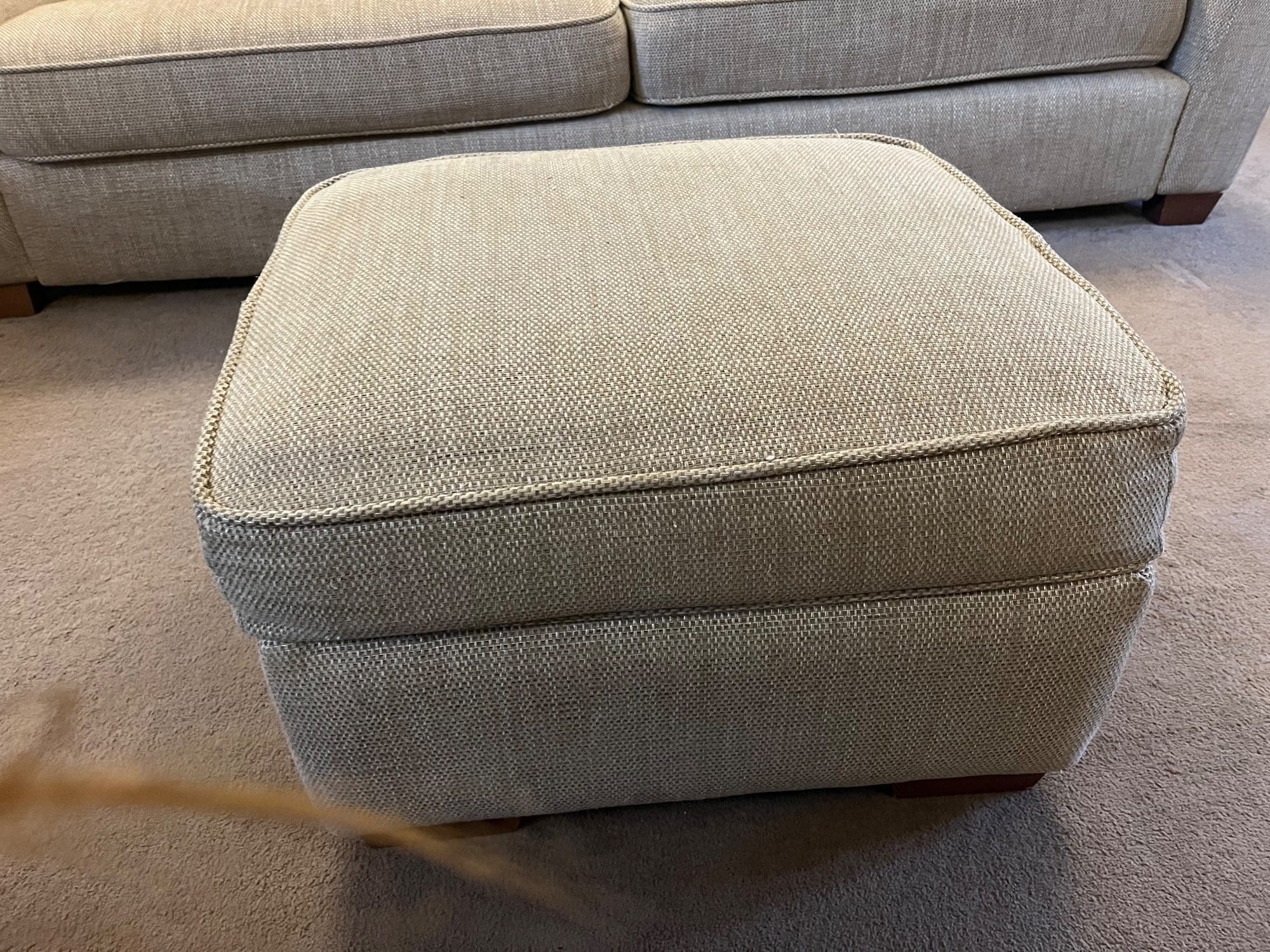 DFS Natural 3 Seater Sofa with Chair and Footstool