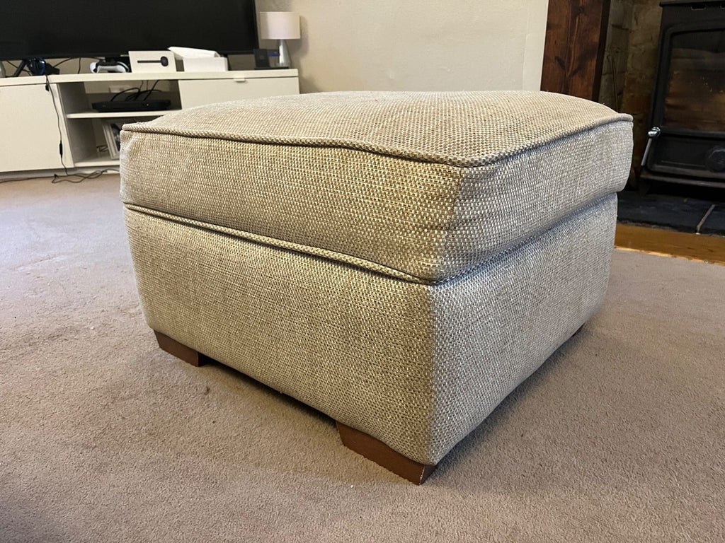 DFS Natural 3 Seater Sofa with Chair and Footstool