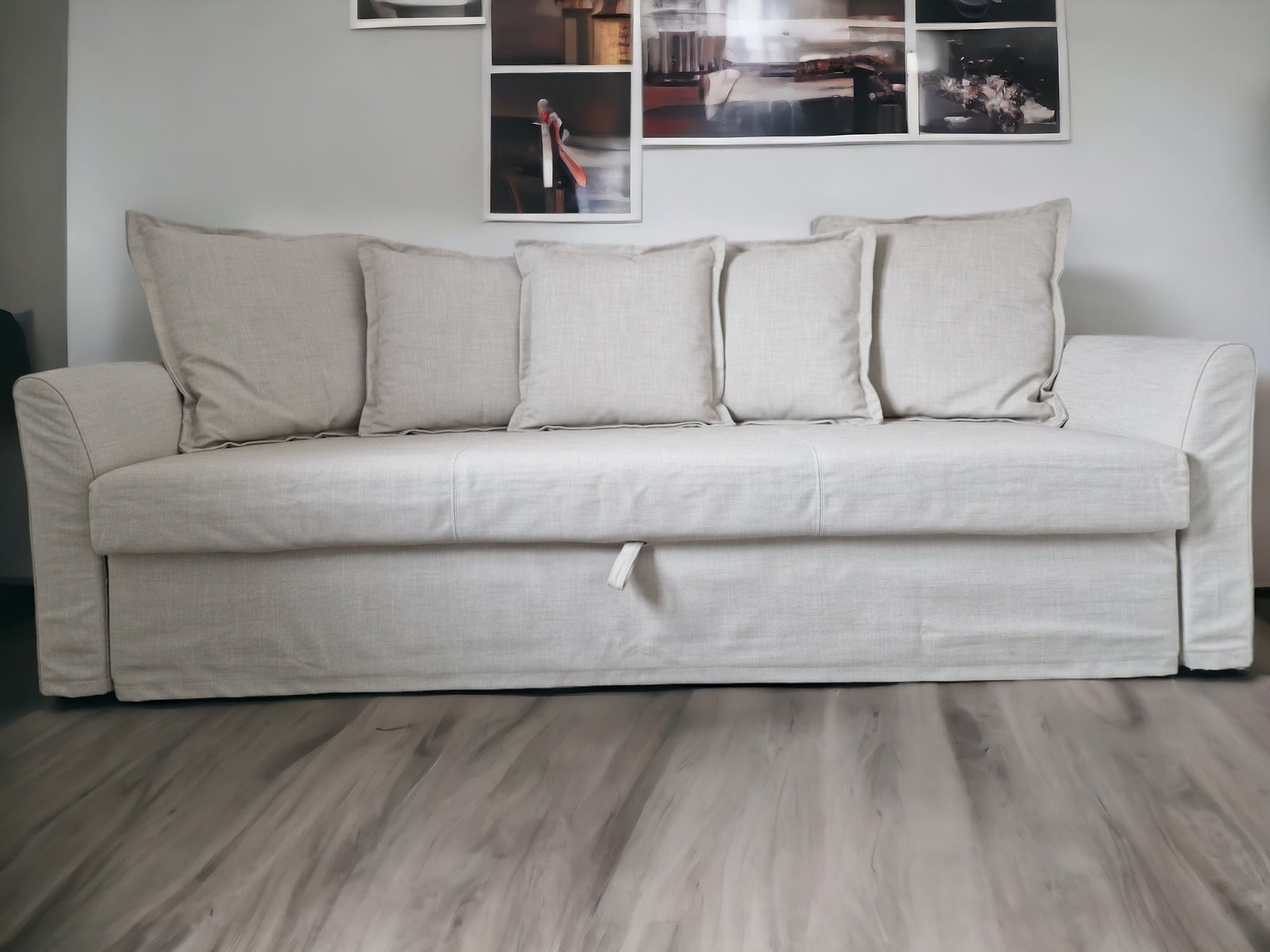Ikea Cream 3 Seater Sofa Bed
