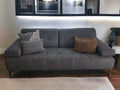 Novia Florida Dark Grey Nubuck 2 Seater Sofa