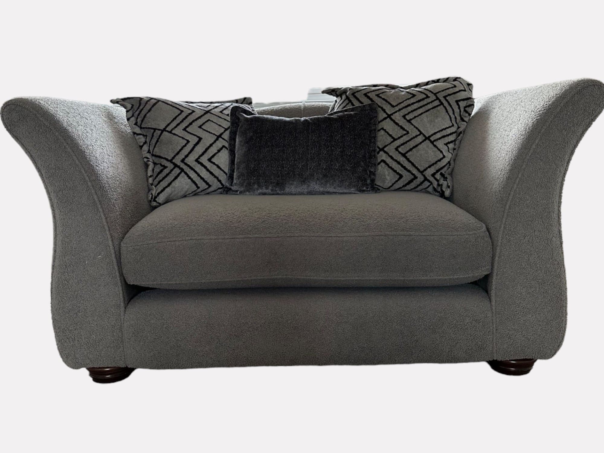 Sofology Grey 4 Seater Sofa with Cuddle Chair