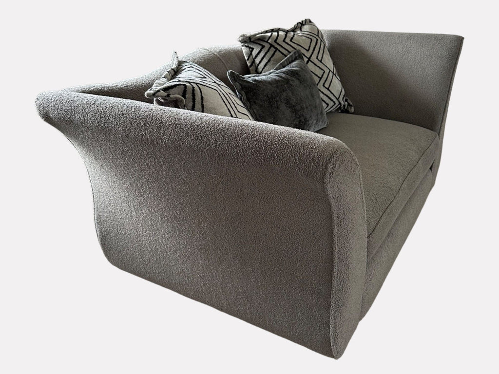 Sofology Grey 4 Seater Sofa with Cuddle Chair