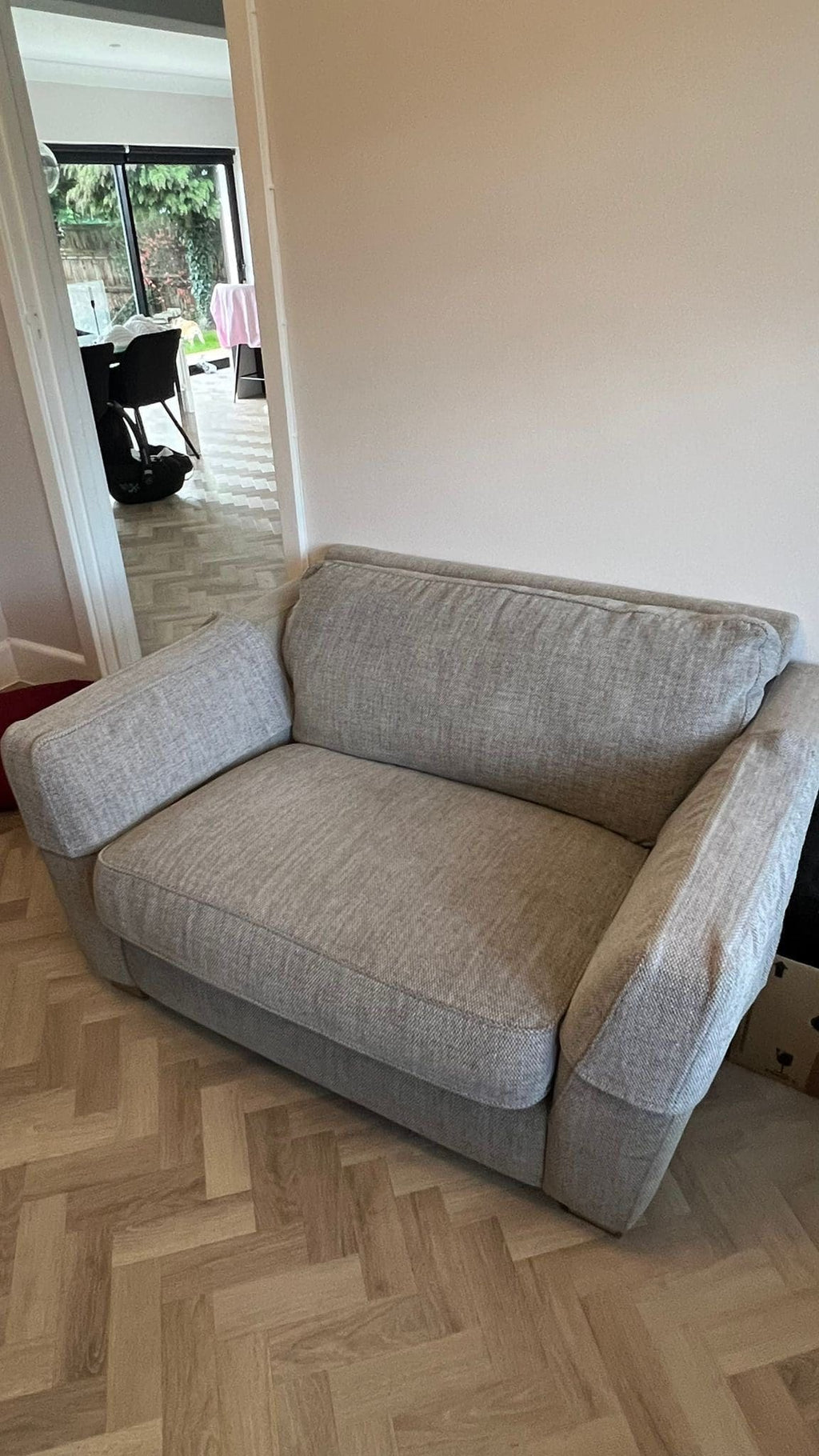 DFS Natural 3 Seater Sofa and Snuggle Chair