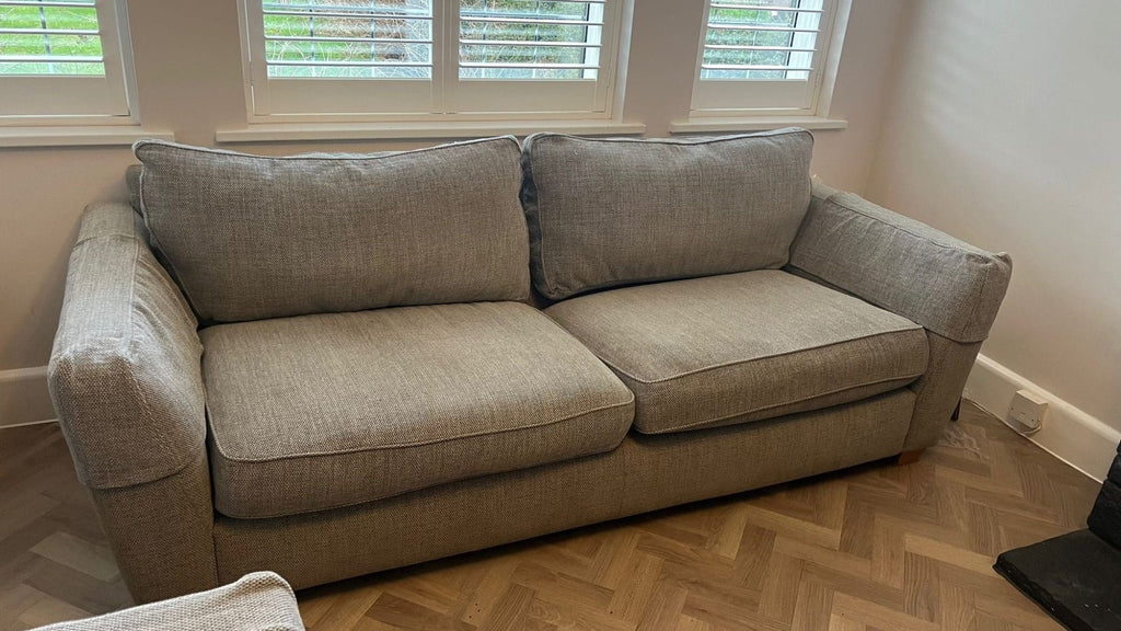 DFS Natural 3 Seater Sofa and Snuggle Chair