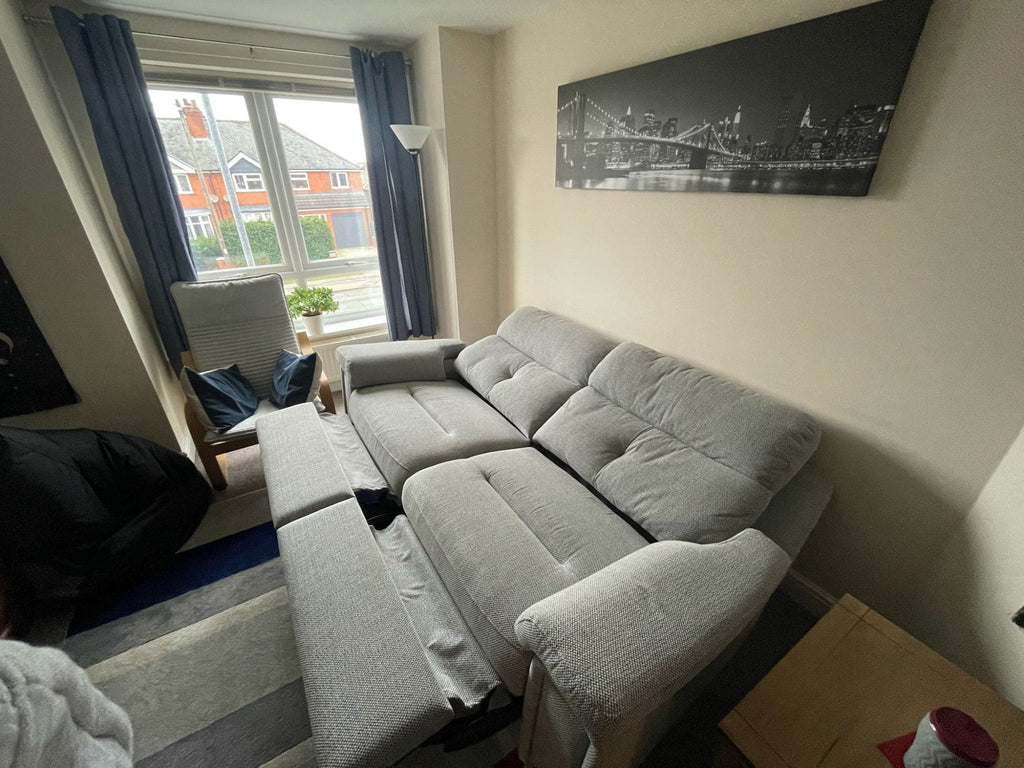 SCS Grey 2 Seater Electric Recliner Sofa