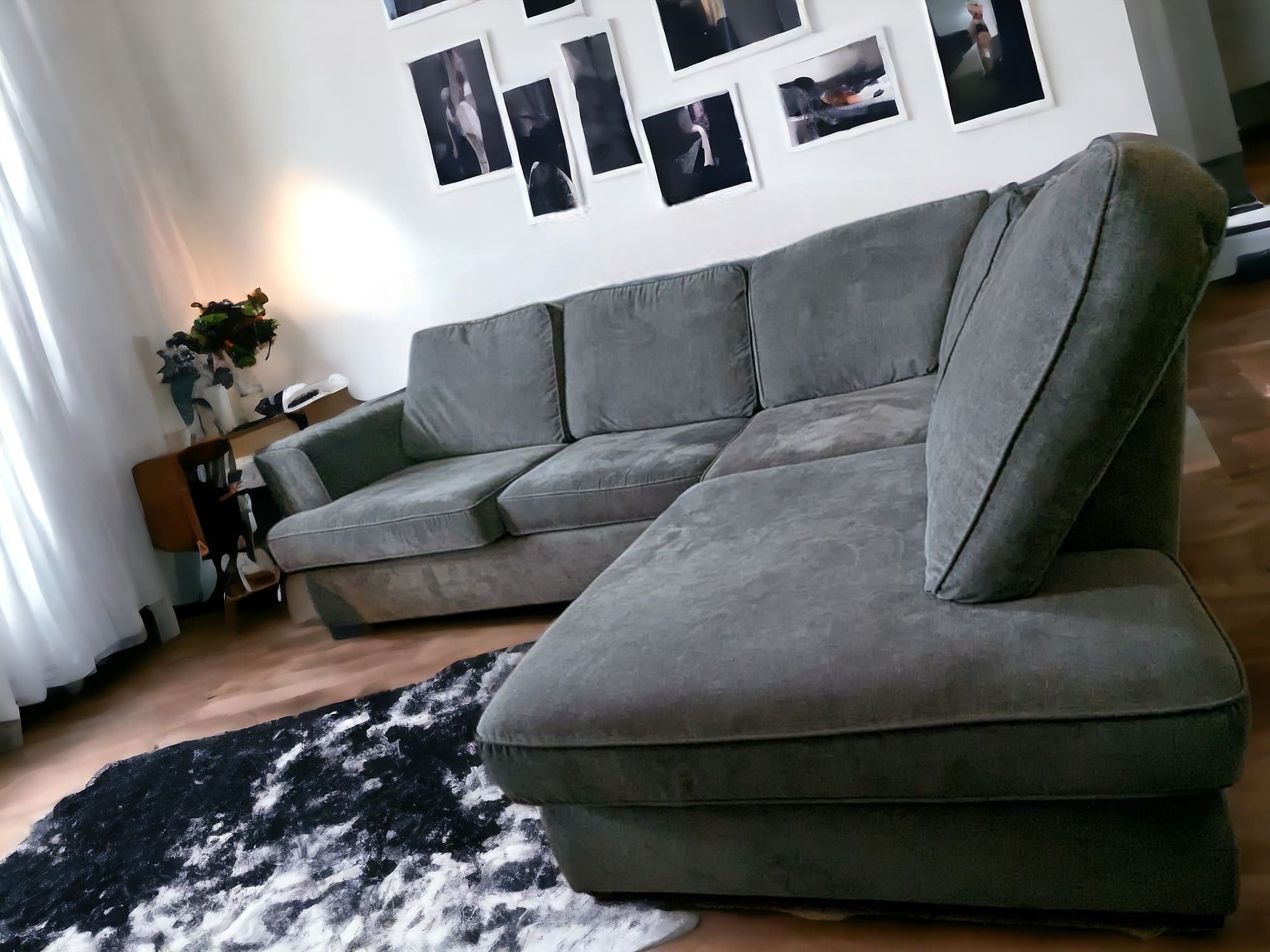 DFS Dark Grey Corner Sofa Bed
