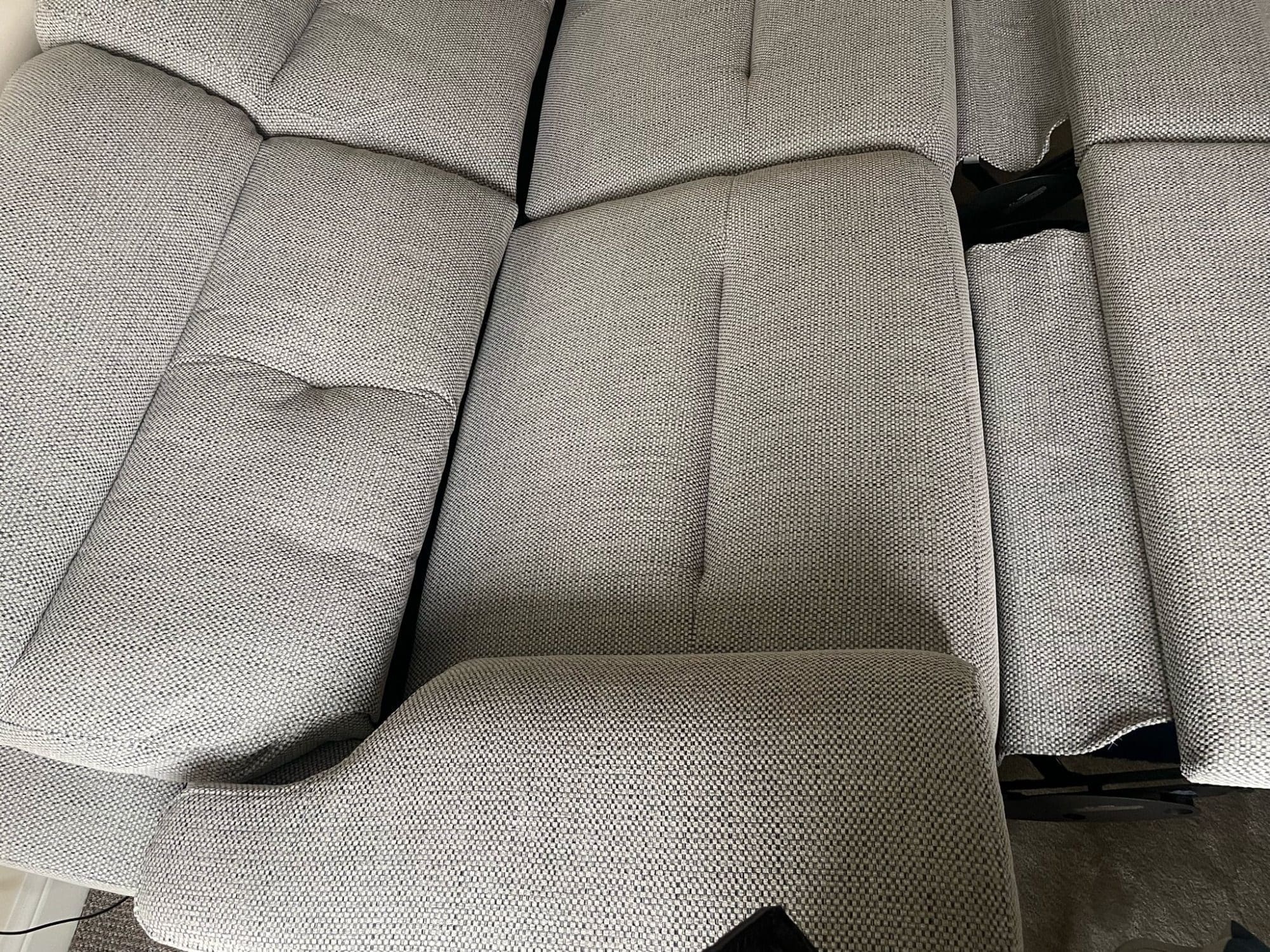SCS Grey 2 Seater Electric Recliner Sofa