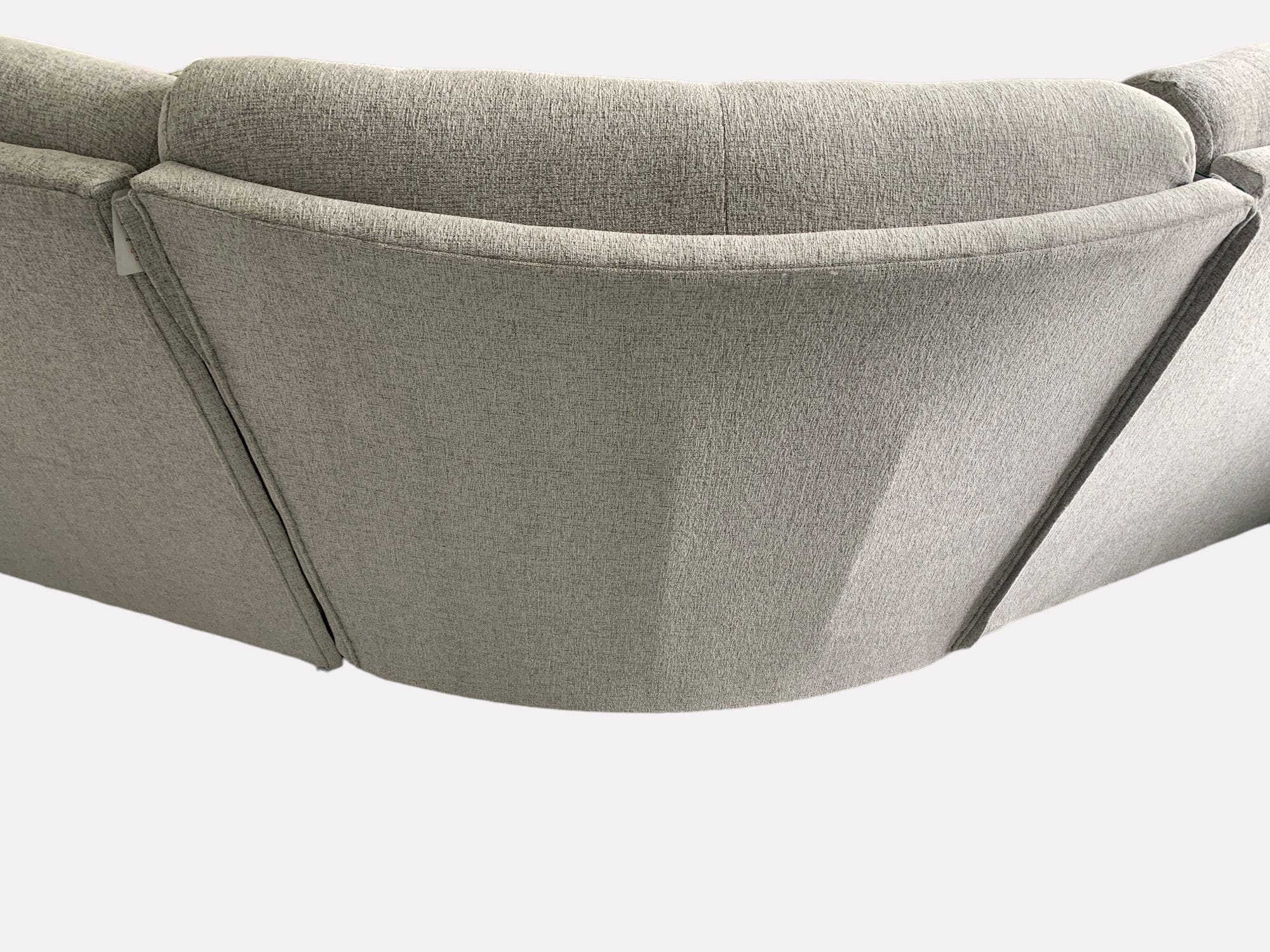 SCS Grey Curved 4 Seater Sofa