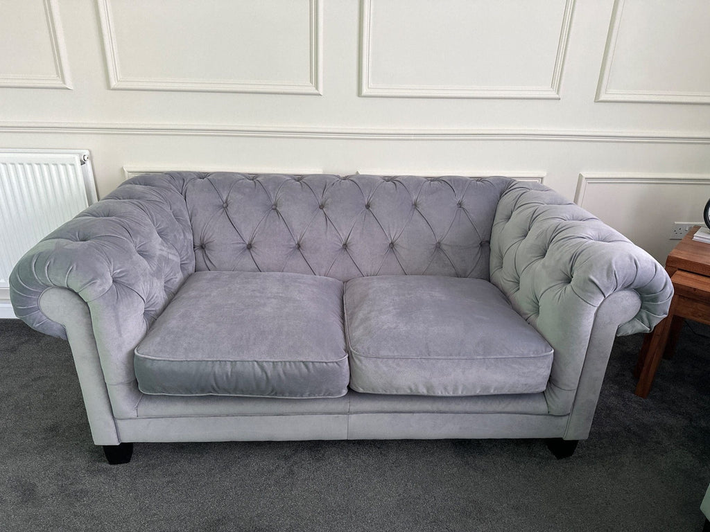 Marks & Spencer's Grey 2 Seater Chesterfield Sofa