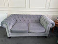 Marks & Spencer's Grey 2 Seater Chesterfield Sofa