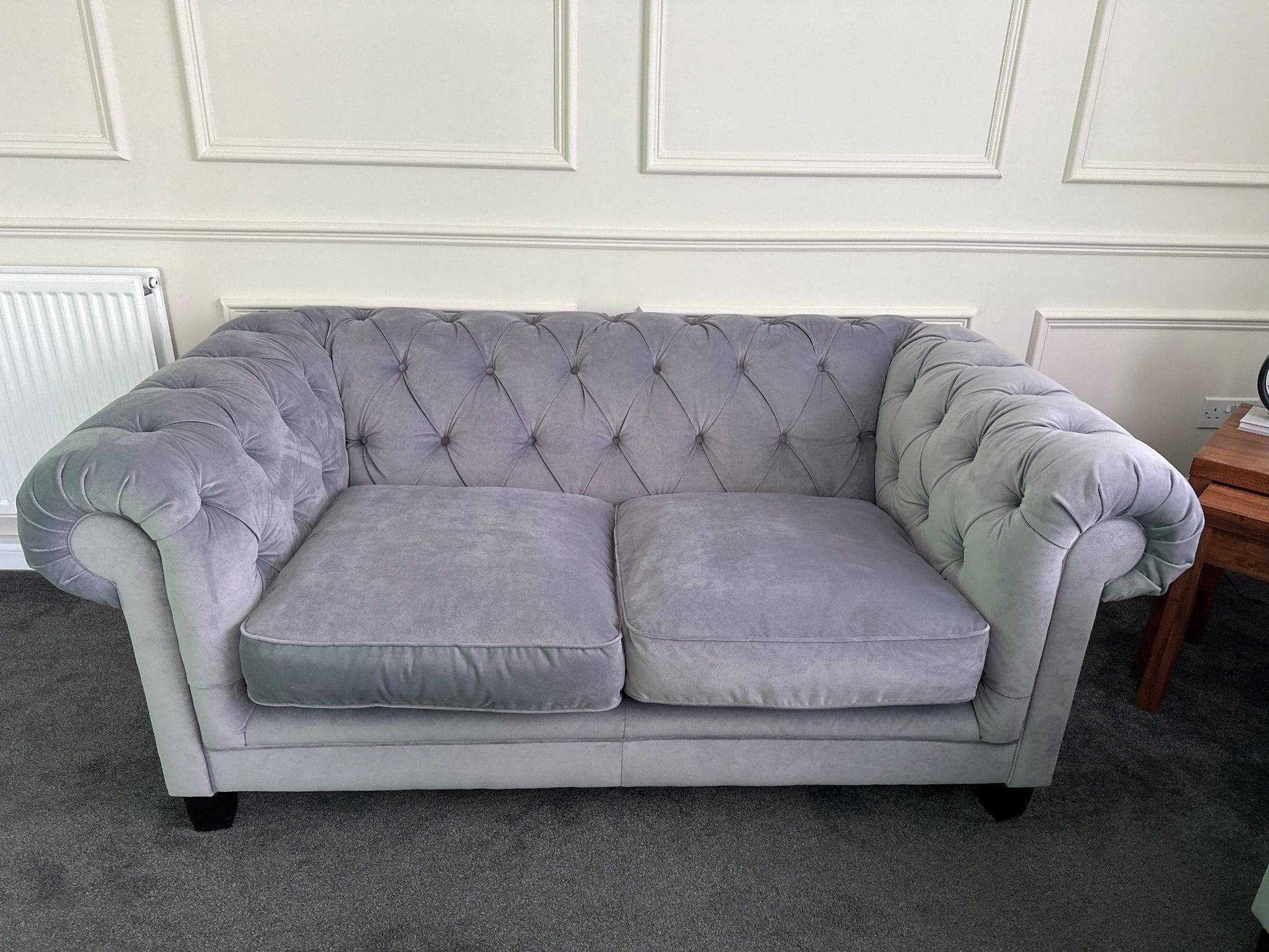 Marks & Spencer's Grey 2 Seater Chesterfield Sofa