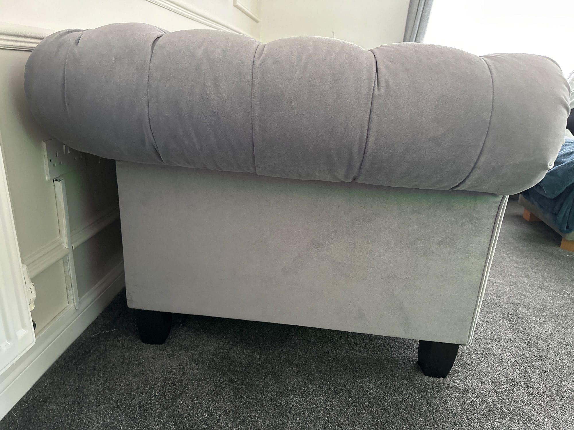 Marks & Spencer's Grey 2 Seater Chesterfield Sofa