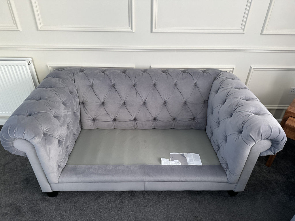 Marks & Spencer's Grey 2 Seater Chesterfield Sofa