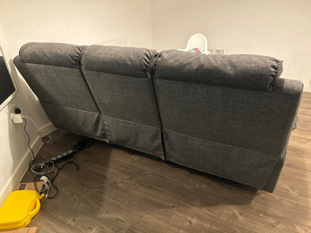 Oak Furniture Land Grey Electric Recliner Sofa