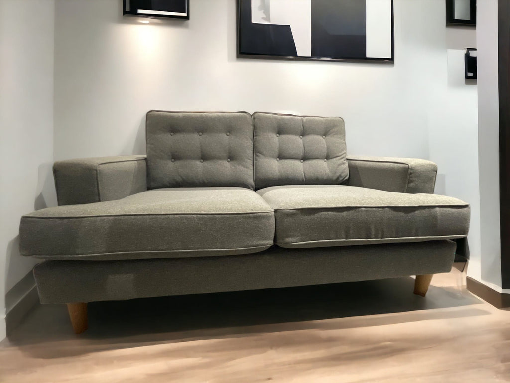 Next Grey Modern 2 Seater Sofa