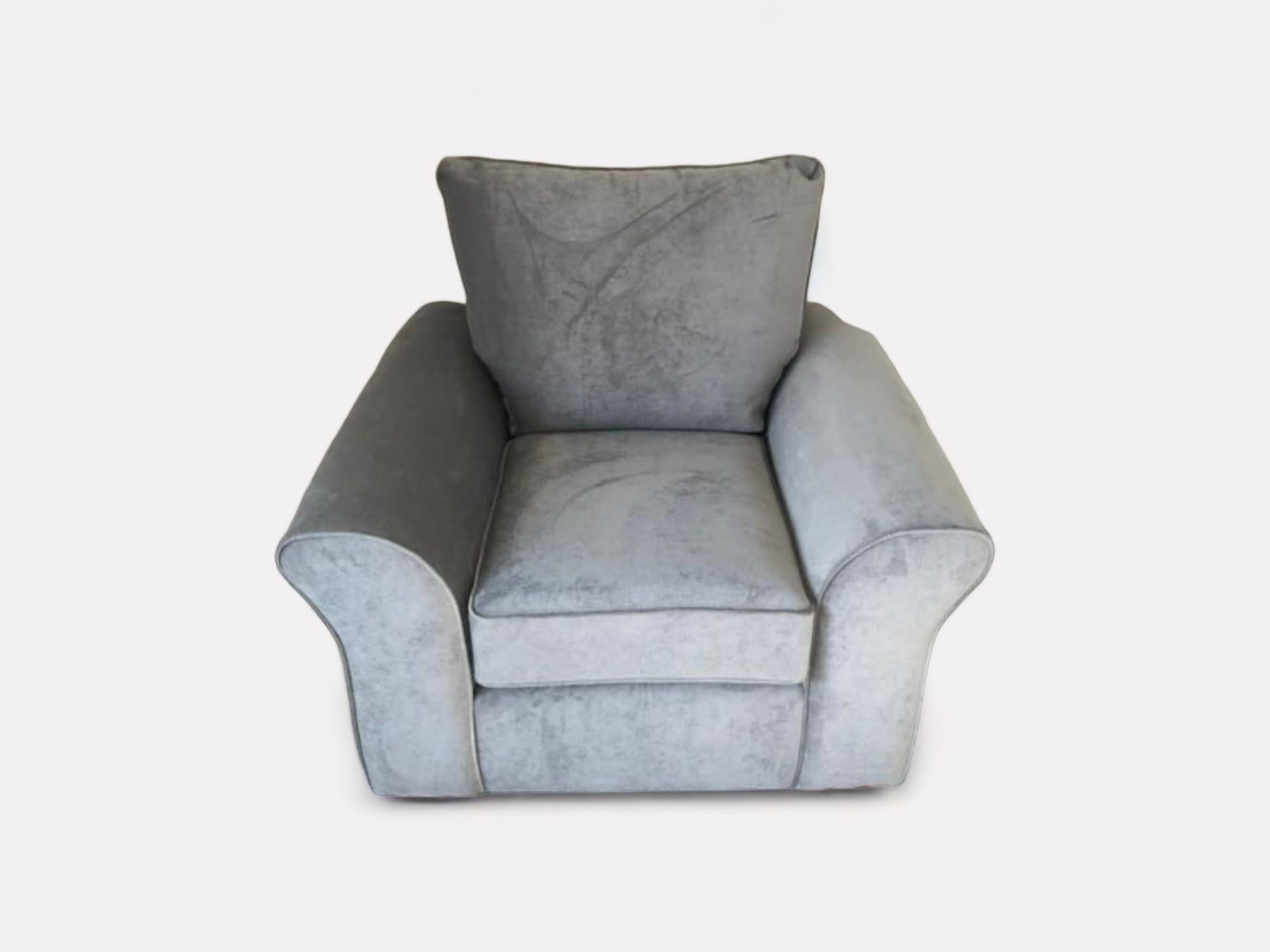 Next Grey L-Shape Sofa with Single Chair