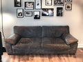 Sofology Brown Leather 4 Seater Sofa
